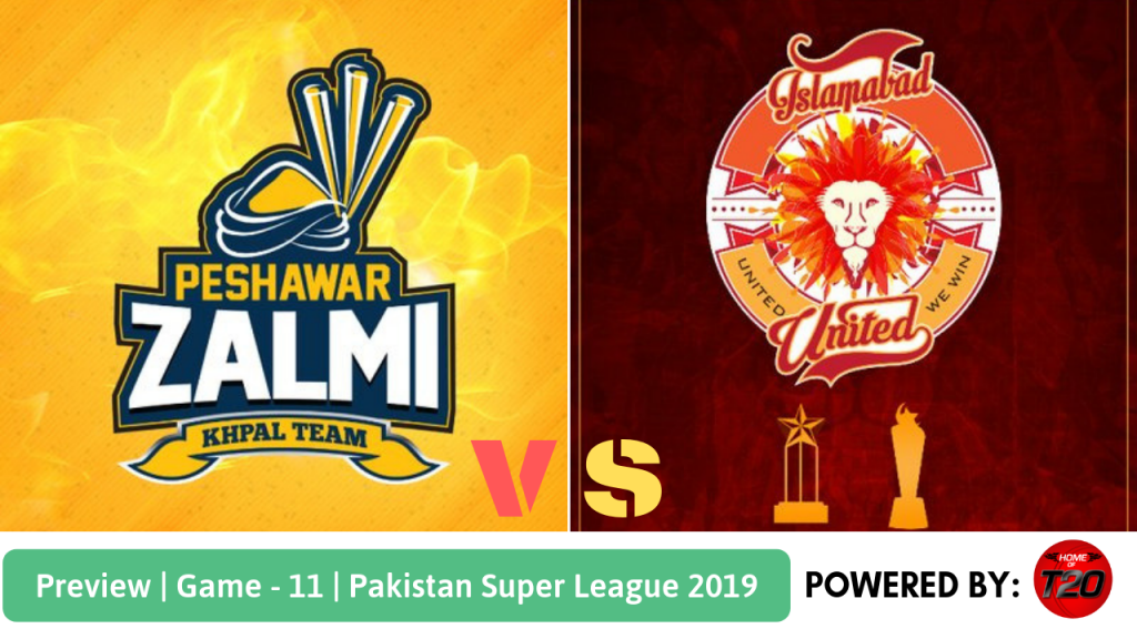 Pakistan Super League 2019 Match 11 Islamabad United vs Peshawar Zalmi