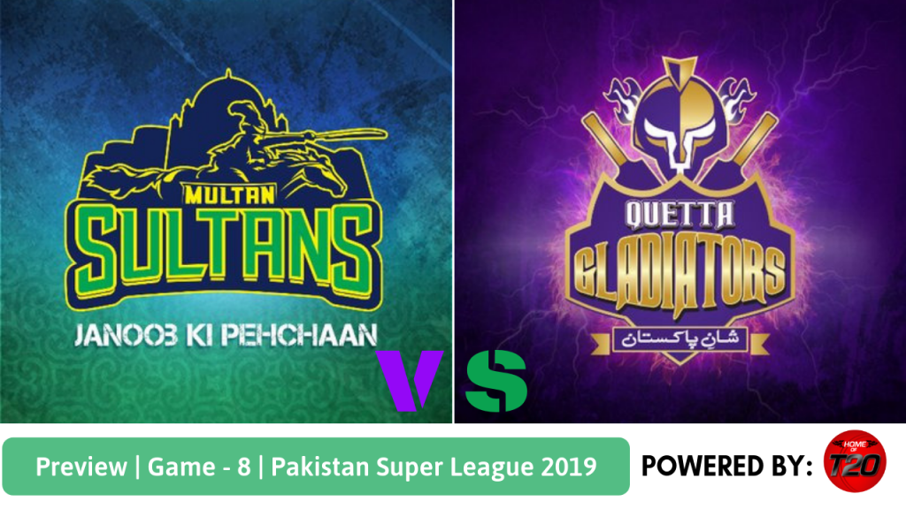 Pakistan Super League 2019 Match 8 Multan Sultans vs Quetta Gladiators