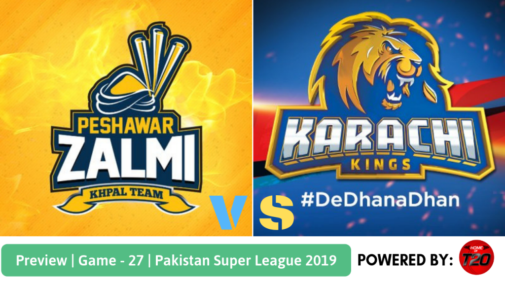 Pakistan Super League 2019 Match 27 Karachi Kings vs Peshawar Zalmi