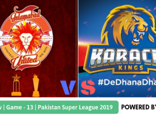 Pakistan Super League 2019 Match 13 Islamabad United vs Karachi Kings