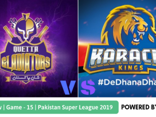 Pakistan Super League 2019 Match 15 Quetta Gladiators vs Karachi Kings