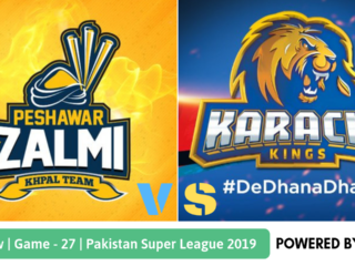 Pakistan Super League 2019 Match 27 Karachi Kings vs Peshawar Zalmi