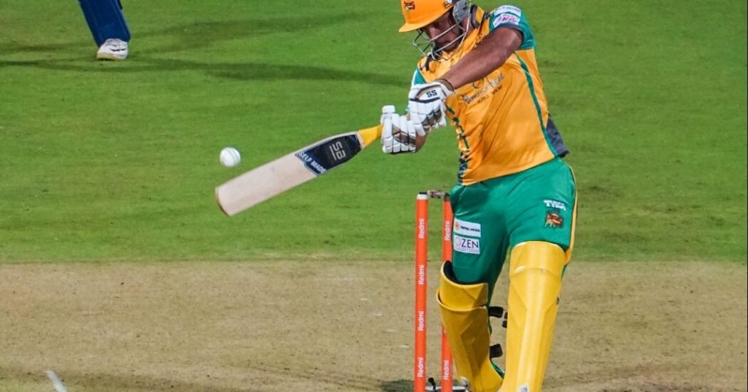 The rain-affected game ended on a Tie in KPL on Sunday