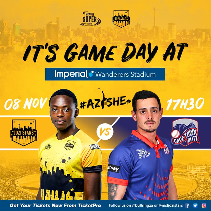 Jozi Stars vs Cape Town Blitz