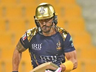 Quetta Gladiators will miss the services of Faf du Plessis in today's match due to a concussion
