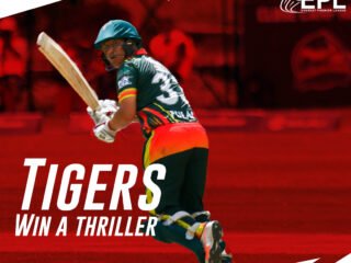 Tigers overcame Warriors by 2 wickets in a last-over thriller