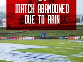 Rhinos and Gladiators match abandoned, they shared a point each