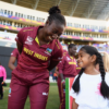 Sheneta Grimmond replaces injured Stafanie Taylor in the WI T20I lineup versus New Zealand.