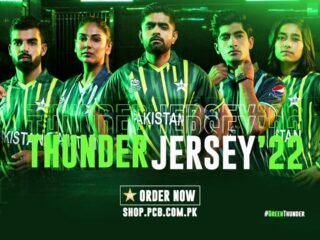 The official Pakistan T20I Thunder Jersey'22 unveiled