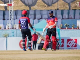 Hashmatullah and Binod in Nepal T20 League 2022, Picture: CricketNep/Twitter