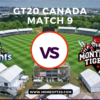 GT20 Canada Match 9, Vancouver Knights vs Montreal Tigers Match Preview, Pitch Report, Weather Report, Predicted XI, Fantasy Tips, and Live Streaming Details