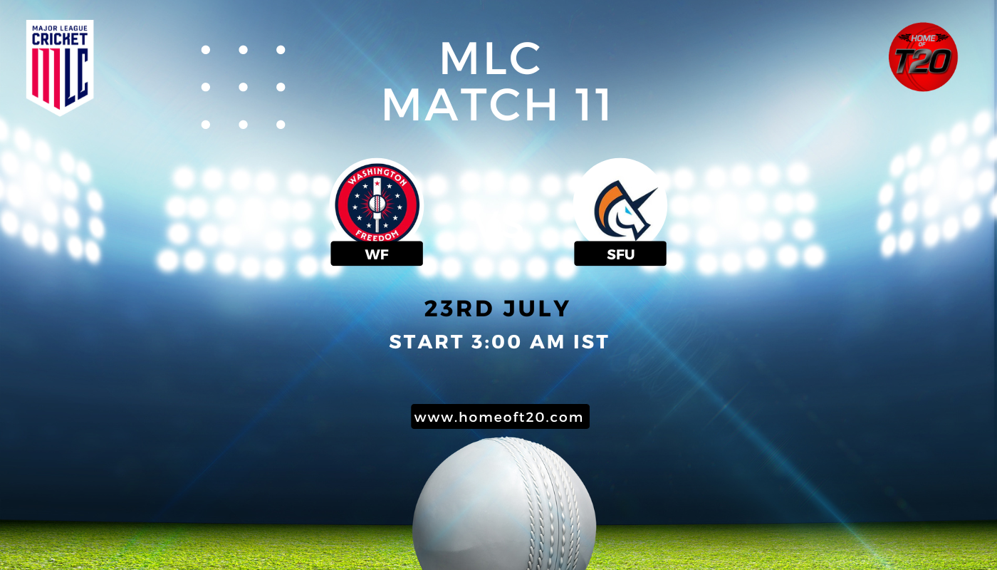 MLC 2023 Match 11, Washington Freedom vs San Francisco Unicorns Match Preview, Pitch Report, Weather Report, Predicted XI, Fantasy Tips, and Live Streaming Details