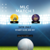 MLC 2023 Match 1, LA Knight Riders vs Texas Super Kings Match Preview, Pitch Report, Weather Report, Predicted XI, Fantasy Tips, and Live Streaming Details