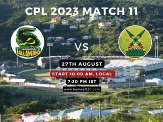 CPL 2023 Match 11, Jamaica Tallawahs vs Guyana Amazon Warriors Match Preview, Pitch Report, Weather Report, Predicted XI, Fantasy Tips, and Live Streaming Details