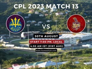 CPL 2023 Match 13, Barbados Royals vs Trinbago Knight Riders Match Preview, Pitch Report, Weather Report, Predicted XI, Fantasy Tips, and Live Streaming Details
