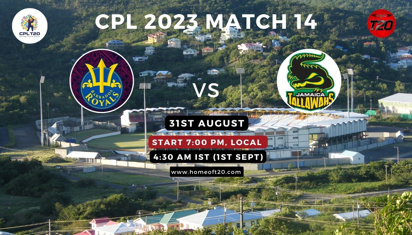 CPL 2023 Match 14, Barbados Royals vs Jamaica Tallawahs Match Preview, Pitch Report, Weather Report, Predicted XI, Fantasy Tips, and Live Streaming Details