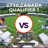 GT20 Canada Qualifier 1, Surrey Jaguars vs Vancouver Knights Match Preview, Pitch Report, Weather Report, Predicted XI, Fantasy Tips, and Live Streaming Details