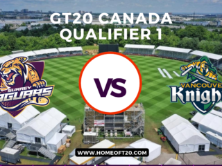 GT20 Canada Qualifier 1, Surrey Jaguars vs Vancouver Knights Match Preview, Pitch Report, Weather Report, Predicted XI, Fantasy Tips, and Live Streaming Details
