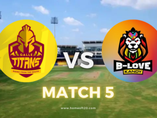 LPL 2023 Match 5, Galle Titans vs B-Love Kandy Match Preview, Pitch Report, Weather Report, Predicted XI, Fantasy Tips, and Live Streaming Details