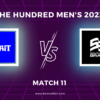 The Hundred Men’s 2023 Match 11, London Spirit vs Southern Brave Match Preview, Pitch Report, Weather Report, Predicted XI, Fantasy Tips, and Live Streaming Details