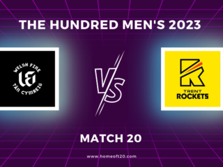 The Hundred Men’s 2023 Match 20, Welsh Fire vs Trent Rockets Match Preview, Pitch Report, Weather Report, Predicted XI, Fantasy Tips, and Live Streaming Details