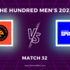 The Hundred Men’s 2023 Match 32, Birmingham Phoenix vs London Spirit Match Preview, Pitch Report, Weather Report, Predicted XI, Fantasy Tips, and Live Streaming Details