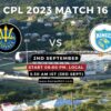 CPL 2023 Match 16, Barbados Royals vs Saint Lucia Kings Match Preview, Pitch Report, Weather Report, Predicted XI, Fantasy Tips, and Live Streaming Details