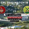 CPL 2023 Match 19, Trinbago Knight Riders vs Guyana Amazon Warriors Match Preview, Pitch Report, Weather Report, Predicted XI, Fantasy Tips, and Live Streaming Details