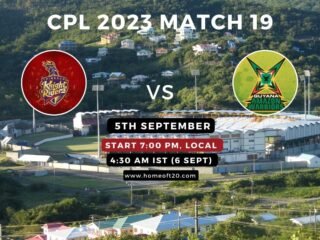 CPL 2023 Match 19, Trinbago Knight Riders vs Guyana Amazon Warriors Match Preview, Pitch Report, Weather Report, Predicted XI, Fantasy Tips, and Live Streaming Details