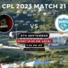 CPL 2023 Match 21, St Kitts and Nevis Patriots vs Saint Lucia Kings Match Preview, Pitch Report, Weather Report, Predicted XI, Fantasy Tips, and Live Streaming Details