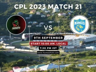 CPL 2023 Match 21, St Kitts and Nevis Patriots vs Saint Lucia Kings Match Preview, Pitch Report, Weather Report, Predicted XI, Fantasy Tips, and Live Streaming Details