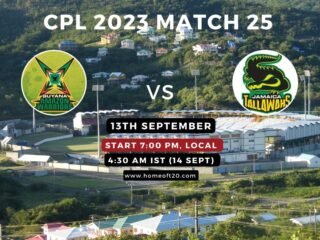 CPL 2023 Match 25, Guyana Amazon Warriors vs Jamaica Tallawahs Match Preview, Pitch Report, Weather Report, Predicted XI, Fantasy Tips, and Live Streaming Details