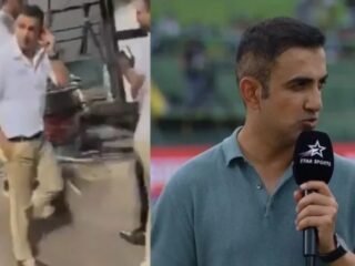 Watch: Gautam Gambhir physically abuses Pakistani fans