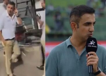 Watch: Gautam Gambhir physically abuses Pakistani fans