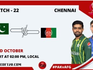 ICC Men’s ODI World Cup 2023 Match 22nd, Pakistan vs Afghanistan Match Preview, Pitch Report, Weather Report, Predicted XI, Fantasy Tips, and Live Streaming Details