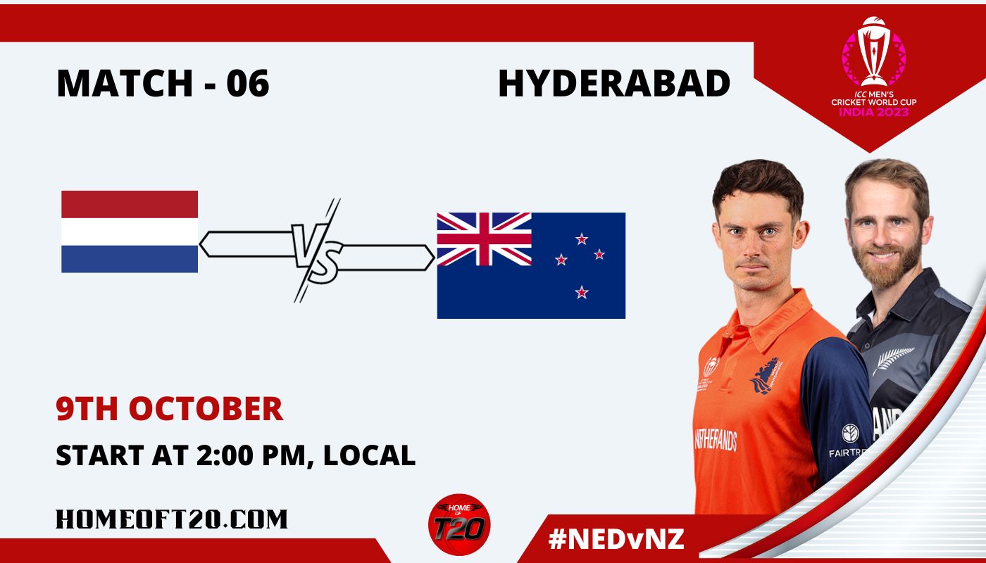 ICC Men’s ODI World Cup 2023 Match 6, New Zealand vs Netherlands Match Preview, Pitch Report, Weather Report, Predicted XI, Fantasy Tips, and Live Streaming Details