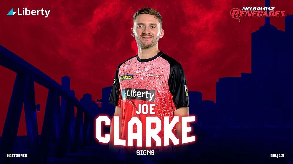 Joe Clarke has joined the Melbourne Renegades for BBL|13