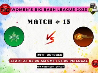 WBBL 2023 Match 15, Melbourne Stars-W vs Perth Scorchers-W Match Preview, Pitch Report, Weather Report, Predicted XI, Fantasy Tips, and Live Streaming Details