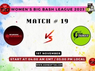 WBBL 2023 Match 19, Melbourne Renegades-W vs Sydney Thunder-W Match Preview, Pitch Report, Weather Report, Predicted XI, Fantasy Tips, and Live Streaming Details