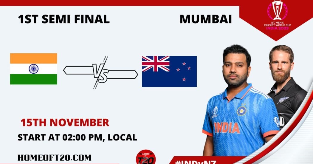 ICC Men’s ODI World Cup 2023 Semi-Final 1, India vs New Zealand Match Preview, Pitch Report, Weather Report, Predicted XI, Fantasy Tips, and Live Streaming Details