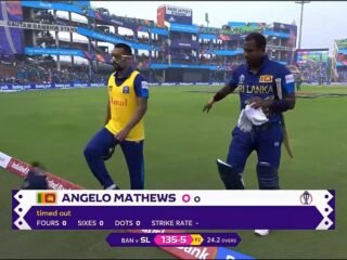 What is timed out in cricket?