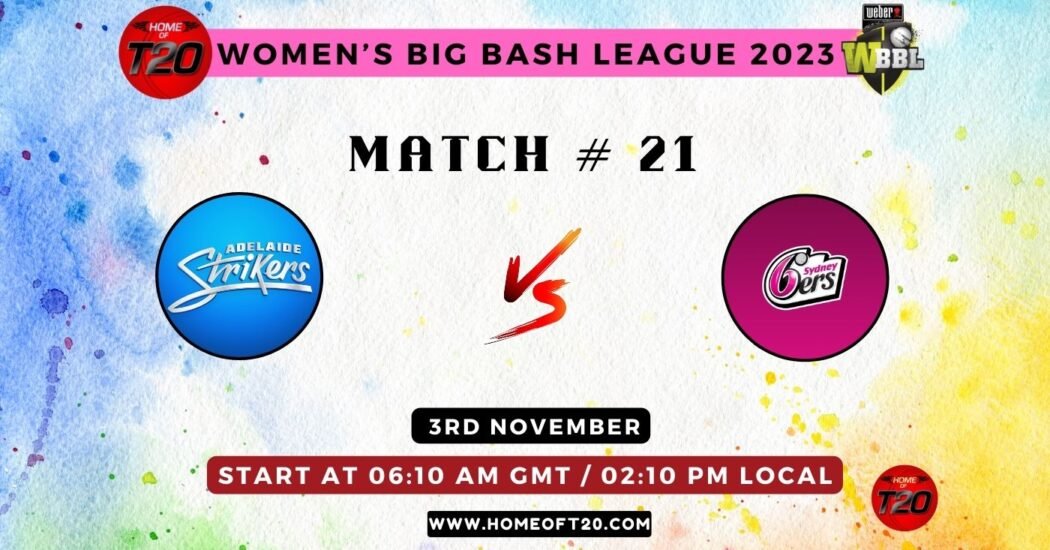 Adelaide Strikers-W vs Sydney Sixers-W