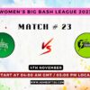 WBBL 2023 Match 23, Melbourne Stars-W vs Sydney Thunder-W Match Preview, Pitch Report, Weather Report, Predicted XI, Fantasy Tips, and Live Streaming Details