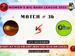 WBBL 2023 Match 36, Perth Scorchers-W vs Sydney Thunder-W Match Preview, Pitch Report, Weather Report, Predicted XI, Fantasy Tips, and Live Streaming Details