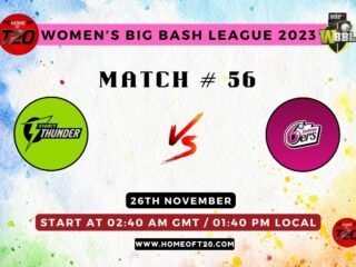 WBBL 2023 Match 56, Sydney Sixers-W vs Sydney Thunder-W Match Preview, Pitch Report, Weather Report, Predicted XI, Fantasy Tips, and Live Streaming Details