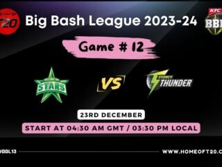 BBL 2024 Match 12, Melbourne Stars vs Sydney Thunder Match Preview, Pitch Report, Weather Report, Predicted XI, Fantasy Tips, and Live Streaming Details
