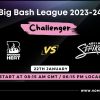 BBL 2024 Challenger, Adelaide Strikers vs Brisbane Heat Match Preview, Pitch Report, Weather Report, Predicted XI, Fantasy Tips, and Live Streaming Details