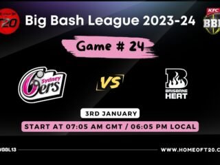 BBL 2024 Match 24, Sydney Sixers vs Brisbane Heat Match Preview, Pitch Report, Weather Report, Predicted XI, Fantasy Tips, and Live Streaming Details