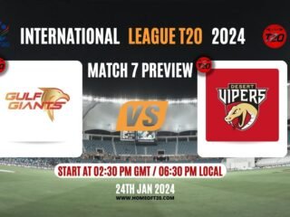 ILT20 2024 Match 7, Desert Vipers vs Gulf Giants Match Preview, Pitch Report, Weather Report, Predicted XI, Fantasy Tips, and Live Streaming Details