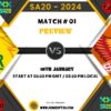 SA20 2024 Match 1, Sunrisers Eastern Cape vs Joburg Super Kings Match Preview, Pitch Report, Weather Report, Predicted XI, Fantasy Tips, and Live Streaming Details